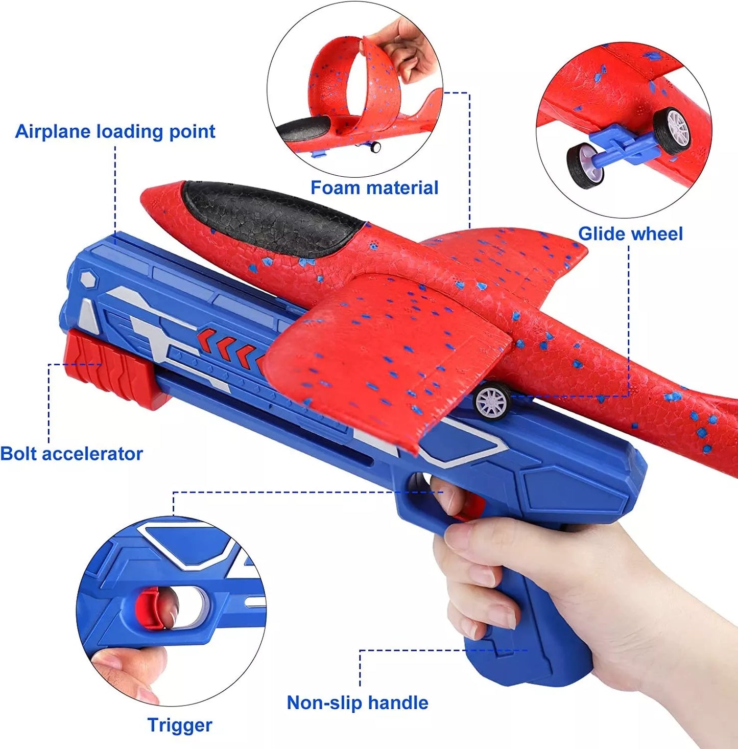 Ninja's Airplane Launcher Toy - Flight Mode Catapult Toy