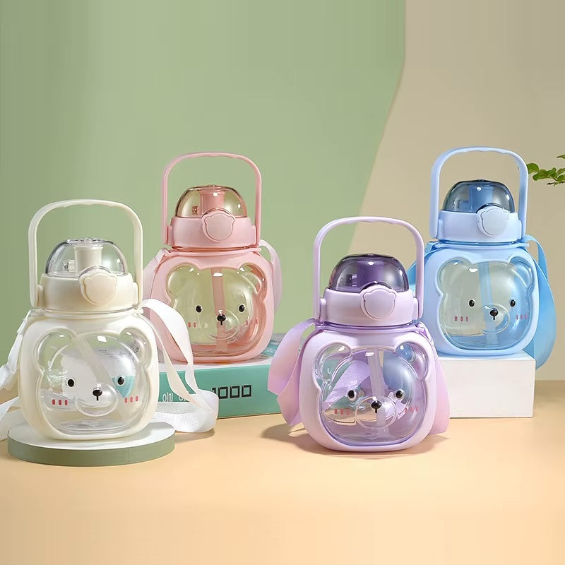 Mimi's Adorable Bear Clear Water Bottle - 1 Litre