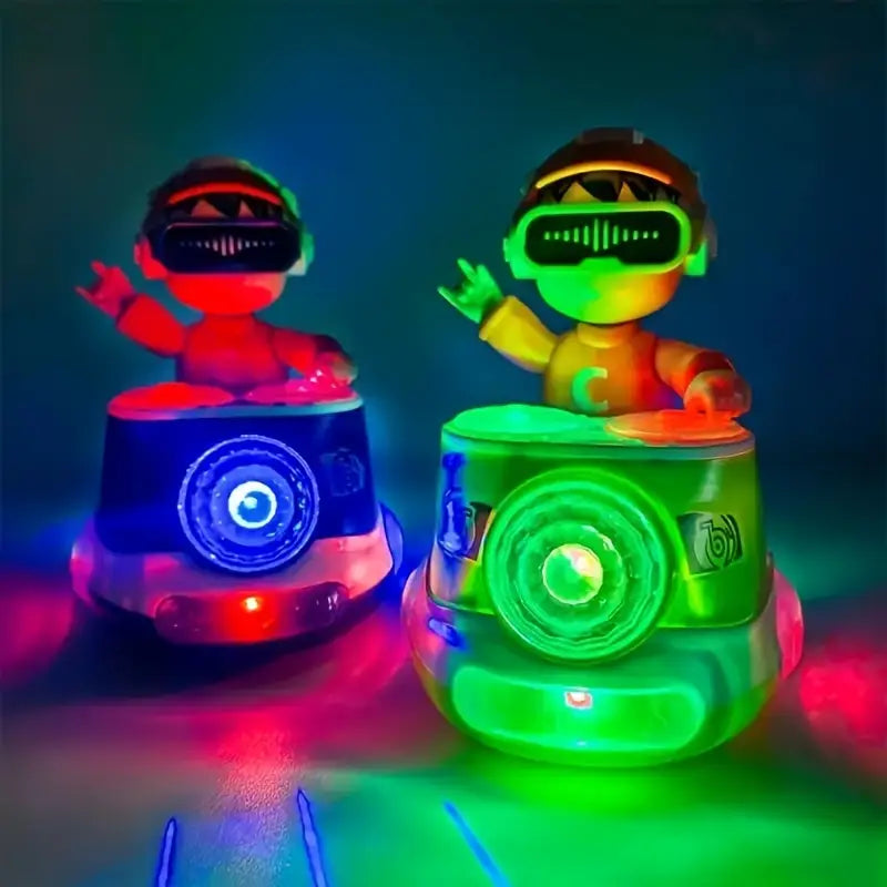 Ninja's Interactive DJ Boy Dance Toy with Lights | Fun Flashing Music &amp; Learning Playset for Kids | Cartoon Design | Perfect Gift for Birthdays, Halloween, and Christmas (Green/Blue)