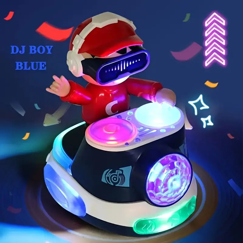 Ninja's Interactive DJ Boy Dance Toy with Lights | Fun Flashing Music &amp; Learning Playset for Kids | Cartoon Design | Perfect Gift for Birthdays, Halloween, and Christmas (Green/Blue)