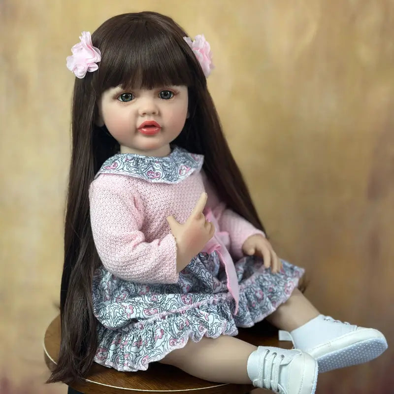 Mimi's Realistic Realistic Lifelike Soft Silicone Girl Doll (55 CM/22 Inch)