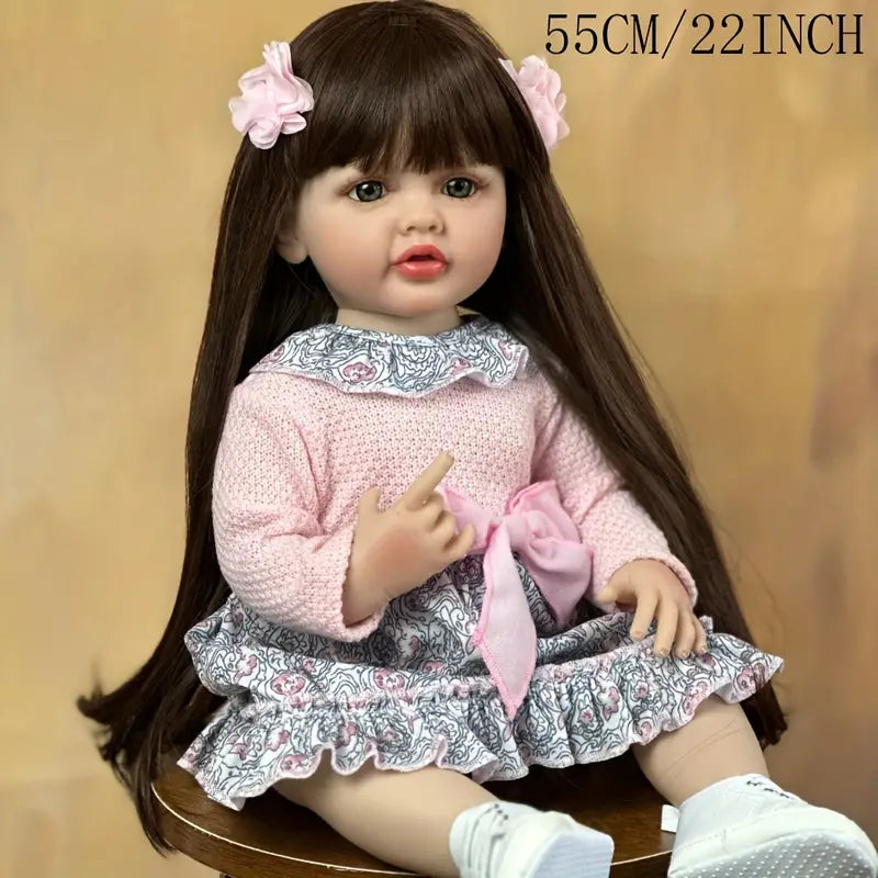 Mimi's Realistic Realistic Lifelike Soft Silicone Girl Doll (55 CM/22 Inch)