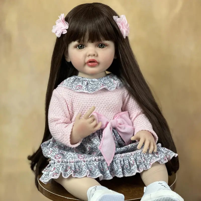 Mimi's Realistic Realistic Lifelike Soft Silicone Girl Doll (55 CM/22 Inch)