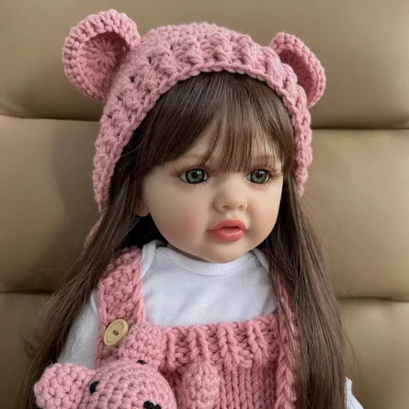 Oma's Realistic Lifelike Soft Silicone Girl Doll (55 CM/22 Inch)