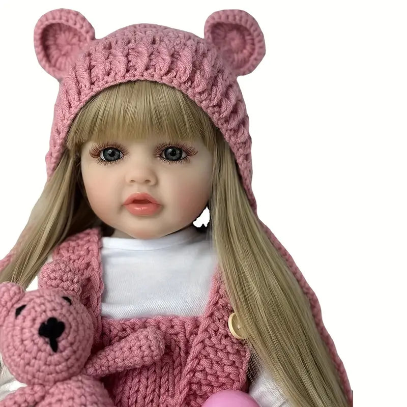 Oma's Realistic Lifelike Soft Silicone Girl Doll (55 CM/22 Inch)