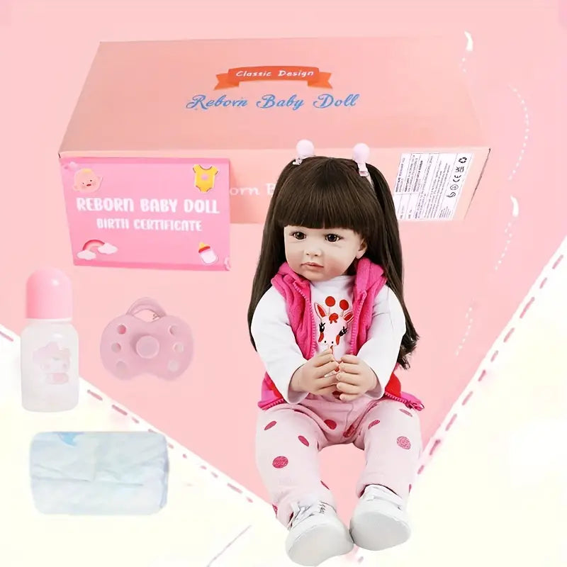 Ishi's Favourite Realistic Lifelike Soft Silicone Girl Doll (55 CM/22 Inch)