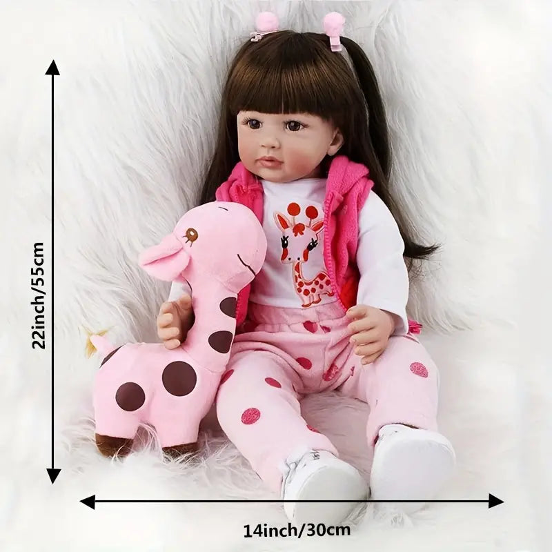 Ishi's Favourite Realistic Lifelike Soft Silicone Girl Doll (55 CM/22 Inch)