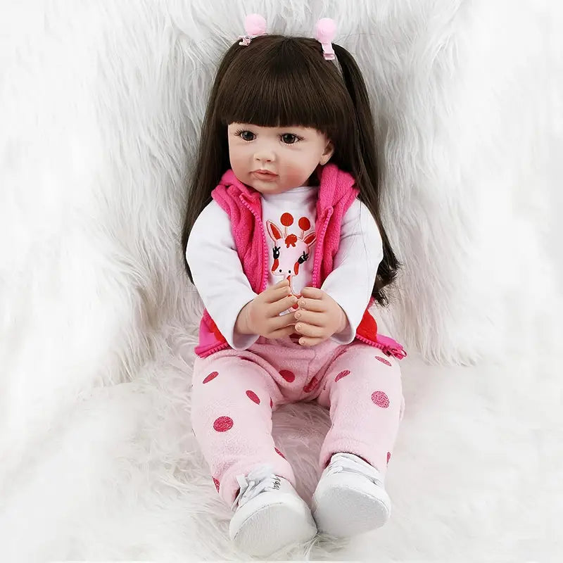 Ishi's Favourite Realistic Lifelike Soft Silicone Girl Doll (55 CM/22 Inch)