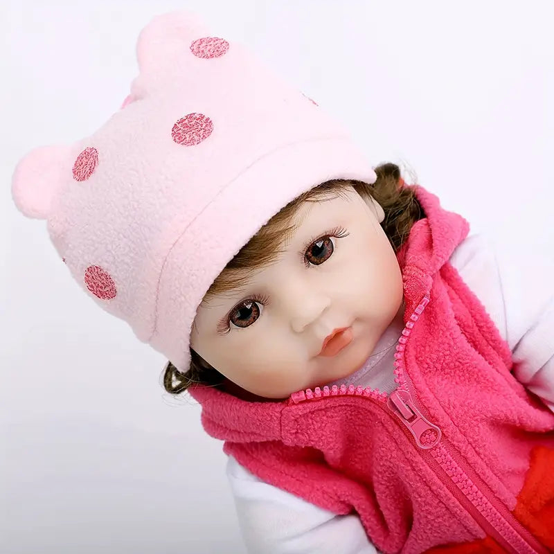 Oma's Lifelike Soft Silicone 45cm (18-Inch) Girl Doll – Realistic and Cuddly