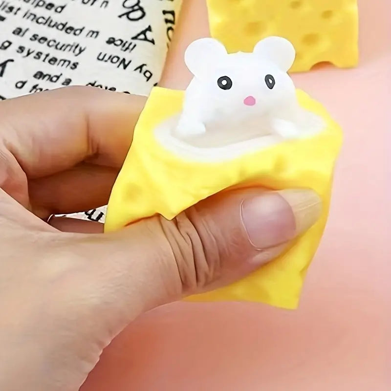 Jenny's Popout Mice in Cheese Relief Sensory Toy Stress Ball Fidget Toys