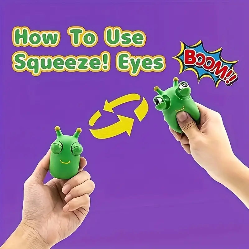 Jenny's Pop-Out Eyes Frog Squeeze Toy - Funny Fidget for Kids & Adults