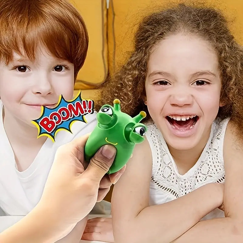 Jenny's Pop-Out Eyes Frog Squeeze Toy - Funny Fidget for Kids & Adults