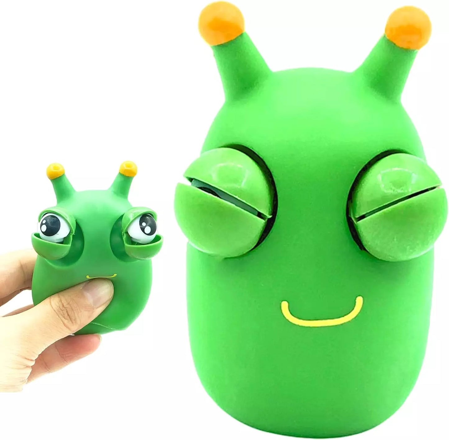 Jenny's Pop-Out Eyes Frog Squeeze Toy - Funny Fidget for Kids & Adults