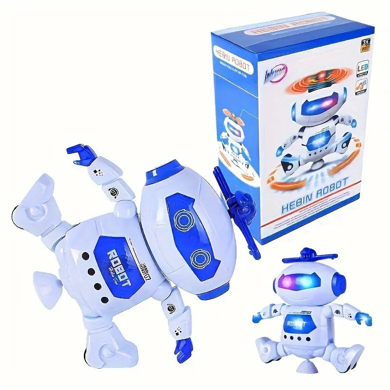 Ninja's 360° Rotatable Lighting Singing and Dancing Humanoid Toy Robot