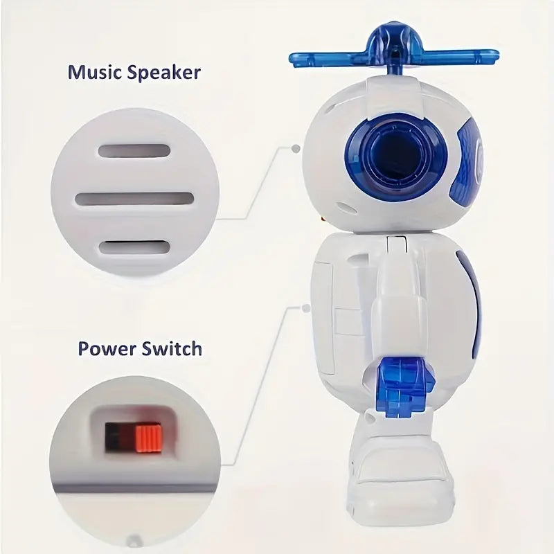 Ninja's 360° Rotatable Lighting Singing and Dancing Humanoid Toy Robot