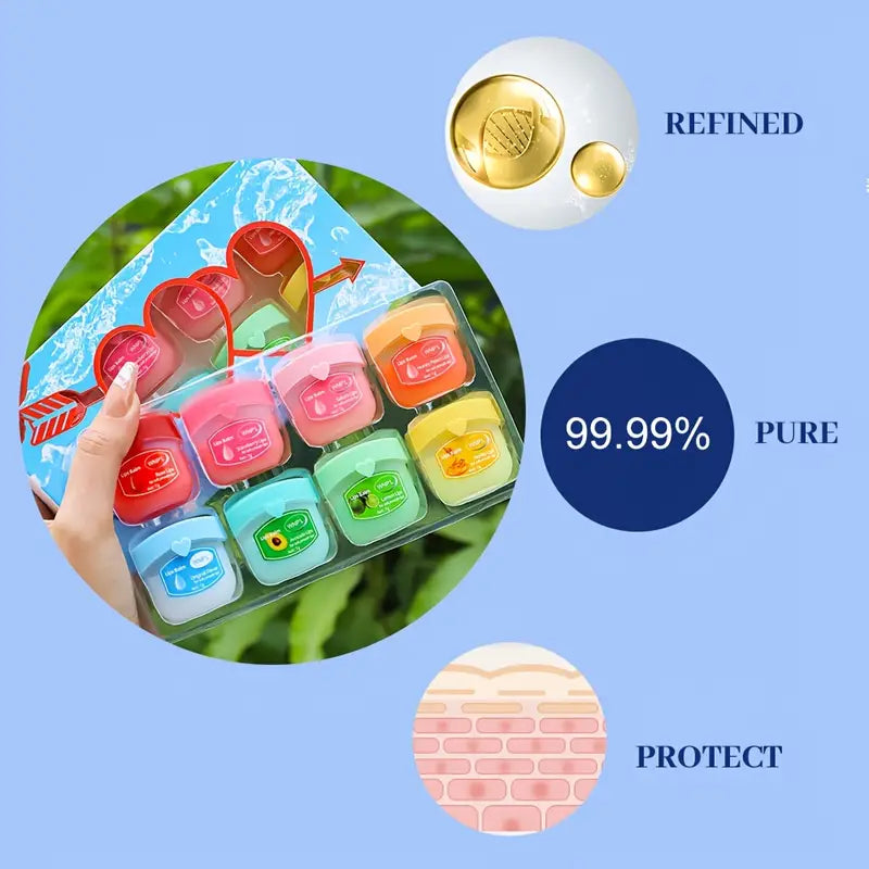 Audrey's 8pcs Moisturising Lip Balm Set